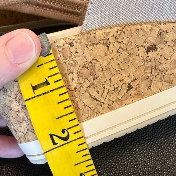 LifeStride Riley Bzees Airstep Beige Sandals Washable Slingback Wedge size 36/6M - Picture 10 of 11